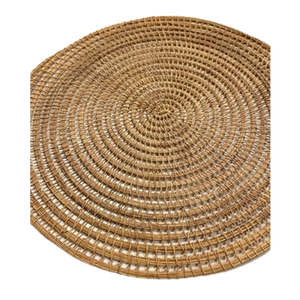 Nouveau tapis de sol rond en jute tressé fait main, tapis de bienvenue moderne en jute naturelle, fabriqué au Bangladesh - Product Image 2