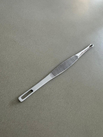 Extracteur de comédons Schamberg avec boucle ondulée de petite taille, modèle standard pour le traitement de l'acné sur le visage, en acier inoxydable chirurgical