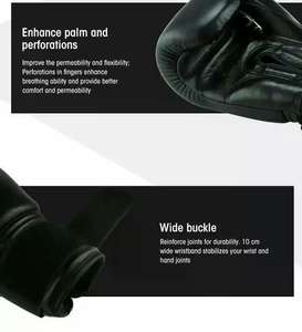 Meilleures ventes Gants d'entraînement MMA en cuir PU confortables Logo personnalisé Vente directe d'usine pour les amateurs d'arts martiaux et de boxe - Product Image 6