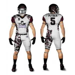 Vente chaude de haute qualité sur mesure ensemble de maillots de football américain vêtements de sport respirants - Product Image 3