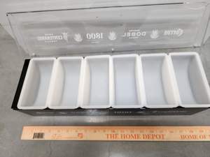 Cuervo 1800 Dobel Centanario Tequila Guarnición Caddy Acero Negro condimento - Product Image 3