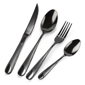 Juego de Cubiertos de Acero Inoxidable 18/0 para Hotel, Restaurante, Hogar, Bodas y Fiestas, Cuchillo, Tenedor y Cuchara, 5 Piezas, Juego de Cubiertos Plateados - Product Image 5