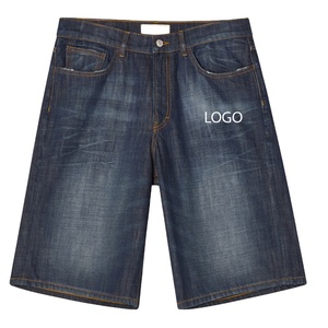 Pantalones Cortos de Mezclilla Azules para Hombre, Corte Moderno, Diseño Clásico de Cinco Bolsillos, Ropa para Uso en Exteriores, Estilo Veraniego a la Moda, Venta al Por Mayor - Product Image 1