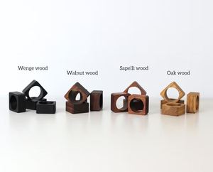 Wooden Napkin rings Rustic Napkin Shape <b>Wedding</b> <b>tissue</b> Rings Wood napkin rings gold hammered tissuefor kitchen restaurant - Product Image 5