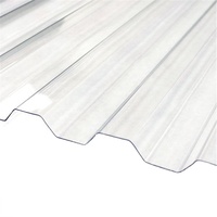Panneaux de toiture en plastique ondulé transparent Langfang Bonai Calamina, anti-UV, en polycarbonate PC