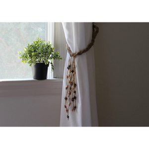 Tringle à rideau et pôle faits à la main de haute qualité Clip de perle Tie Back Holder Hook Loop Idéal pour la chambre à coucher Produit design élégant - Product Image 5