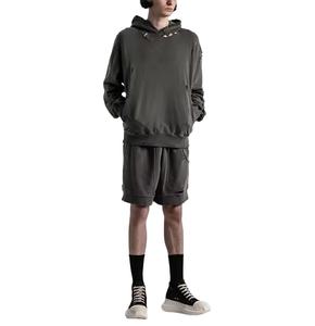 Sudadera con Capucha de Forro Polar Mineral Vintage para Hombre, al por Mayor, con Bolsillos Laterales Ocultos, Diseño de Piedra Recortada, Secado Rápido, Transpirable, Corte Regular - Product Image 4