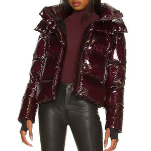 TEXLERA Winter <b>Women</b> <b>Puffer</b> <b>Jacket</b> <b>Crop</b> Style Warm Outerwear Lightweight Polyester Design Breathable Waterproof Windproof Quick - Product Image 1