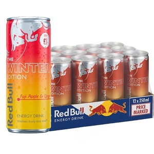 Red Bull Winter Edition 250ml Sans Sucre Saveur Pomme Fuji Gingembre Boisson Énergétique en Gros Distributeur Stock à Vendre à Prix Bas - Product Image 5