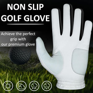 Acheter des gants de golf personnalisés professionnels emballage marque privée gant de golf main gauche Cabretta cuir gants de golf pour hommes en peau de mouton - Product Image 5