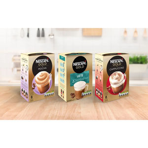 Café instantané crémeux au cappuccino à la vanille Ne-scafe, saveur vanille, 12 sachets - Product Image 4