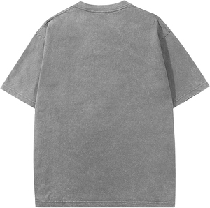 Camiseta de manga corta personalizada directa de fábrica en línea para hombre 100% algodón ropa teñida de peso pesado Punto de impresión digital - Product Image 6