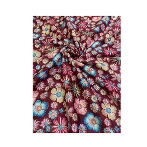 ผ้าชีฟองโพลีเอสเตอร์งานพิมพ์ด้วยด้ายจากผู้ผลิตอินเดีย - Product Image 1