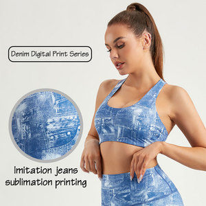 Custom logo women yoga <b>bra</b> oem breathable <b>stretch</b> top for fitness gymwear branding activewear private label custom apparel lines - Product Image 4