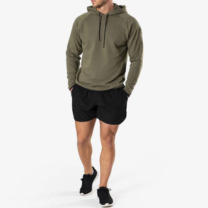 Sweat à capuche personnalisé vierge 350 400gsm hommes coton sérigraphie recadrée 500gsm sweat à capuche unisexe Streetwear français éponge sweat à capuche fabricants - Product Image 5