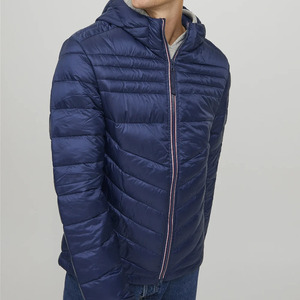 Veste parka vintage pour homme, Canada, fermeture éclair, capuche amovible, matelassée, col montant, uni, teinture unie - Product Image 6