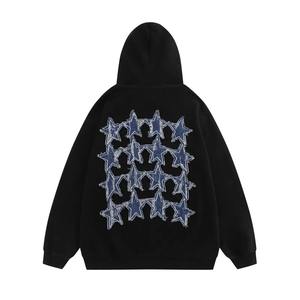 Pantalon de survêtement personnalisé pour hommes pantalon de survêtement évasé 100% coton avec pantalon à rayures latérales de couleur noire - Product Image 4