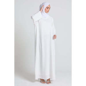 Nidha ชุดเดรสสลิปชั้นในแขนยาวสีขาวมีซับในขนาดใหญ่พิเศษ - Product Image 5