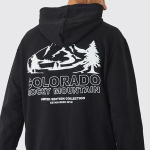 Sweat-shirts à capuche en molleton thermique 100% coton pour hommes de haute qualité, logo personnalisé imprimé, streetwear, vente en gros, vierge - Product Image 3