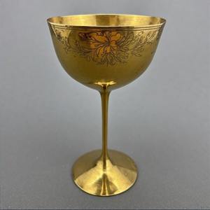 HalleluCup Cáliz sagrado Copa de vino de comunión de latón antiguo Copa vintage hecha a mano para iglesia y ceremonias espirituales - Product Image 2