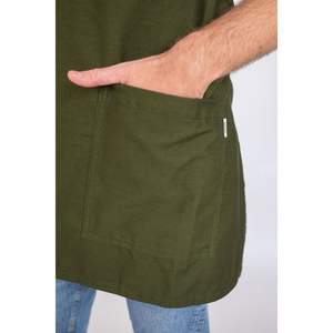 Tablier en toile vert Odaiba pour enfants, style japonais, personnalisable pour la cuisine, la peinture, les restaurants et l'alimentation - Product Image 5