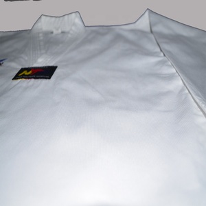 Uniformes de Taekwondo, cuello blanco, tela acanalada/pc - Product Image 2