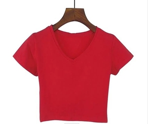 เสื้อยืดสีดำสำหรับผู้ชายเสื้อครอปสำหรับผู้หญิงพิมพ์ลายกราฟิกโลโก้ตามสั่ง - Product Image 5