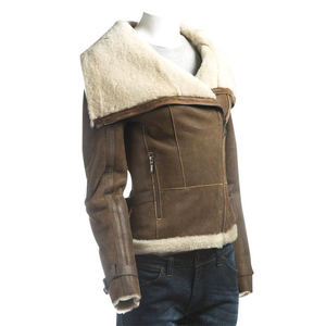 Premium Genuine Leather Fur Jacket with Inside Fur for Men Women Classic Jacket with Zipper Closure Durable Soft and Stylish - Product Image 6