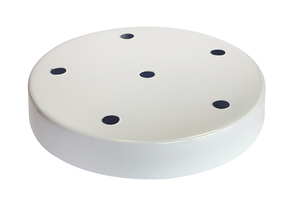 Rosone decorativo in metallo per soffitto con 6 uscite, bianco (F-Bright 1301030-BL) - Product Image 1