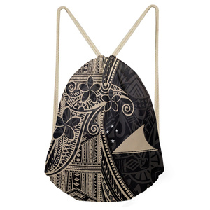 Sac à dos décontracté pour femme sur mesure Mokihana Lei Craft Design grande capacité PVC sac d'école mode hawaïenne demande d'impression - Product Image 4