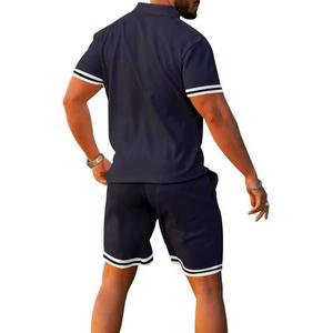 Custom logo summer Mens soccer training Jogger shorts set for men 2 <b>pc</b> suit T shirt and shorts set - Product Image 6