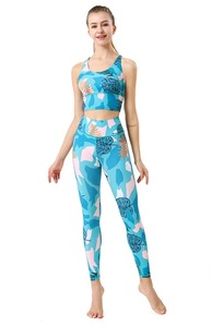 Nueva tendencia superior al por mayor gimnasio Yoga conjunto de alta calidad transpirable mujeres 2 piezas Conjunto elegante diseño entrenamiento chándal - Product Image 6