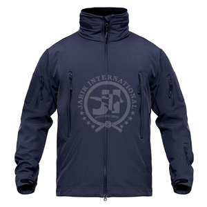 Veste Softshell pour hommes personnalisée de haute qualité à col montant fin pour une utilisation en extérieur en hiver Veste Softshell OEM - Product Image 4