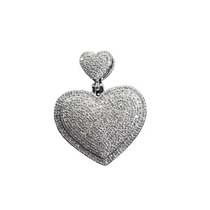Colgante de Lujo Personalizado con Diamante Moissanite VVS de Alta Calidad, Plata de Ley 925, Estilo Hip Hop, para el Hinduismo - Product Image 1