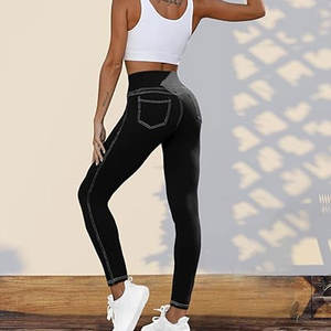 <b>Hot</b> Selling Women's <b>High</b> <b>Waist</b> Sport Wear Training Yoga <b>Pants</b> Gym Seamless Running Tight Leggings for Athletes - Product Image 5