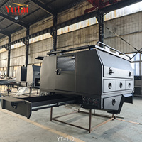 Auvent de camionnette robuste en aluminium avec boîtes à outils, tiroirs, porte-bagages de toit, auvent utilitaire pour pick-up 4x4, personnalisé OEM ODM