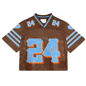 Camiseta de Fútbol Americano Personalizada Estilo Urbano Unisex |   Camiseta de malla transpirable estampada de talla grande, corte holgado, OEM ODM - Product Image 4