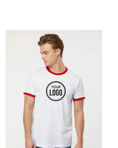 Camiseta atlética duradera con logotipo personalizado para hombre, tela antiencogimiento perfecta para ropa y mercancía de empresa de deportes de equipo - Product Image 2