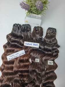Extensiones de cabello de doble trama de Color negro con ondas naturales Ombre vietnamita 100% de un solo donante - Product Image 3