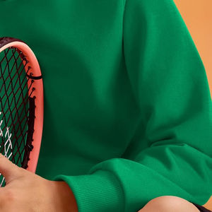 Sudadera con capucha bordada transpirable con cremallera de otoño para niños y niños pequeños de algodón de manga larga - Product Image 6