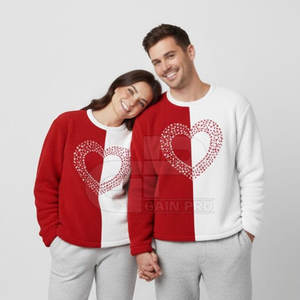 Sudadera especial de San Valentín con estilo gráfico moderno, corte cómodo, diseñada para la moda de invierno y el uso diario. - Product Image 6