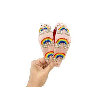 แถบคาดศีรษะลูกปัดพร้อมแผ่นติดสติกเกอร์แบบกำหนดเอง - Product Image 5