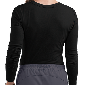 Wholesale Custom Made OEM Summer Women's Spandex Canvas Hospital Scrubs <b>Undershirt</b> with Customized Colors Logo <b>Long</b> <b>Sleeve</b> - Product Image 2