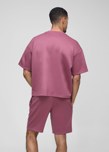 2025 artículo de tendencia camiseta de 2 piezas y conjunto corto para hombres logotipo impreso DTF personalizado streetwear hip hop Jogging Suit para hombres - Product Image 2