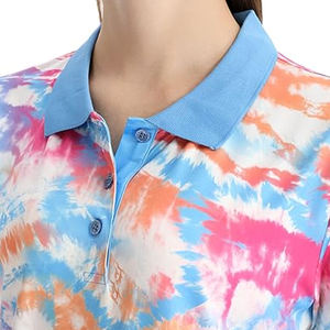 Polos estampados hechos en Pakistán 100% algodón para mujer de alta calidad nueva moda algodón poliéster mujeres polos estampados - Product Image 4