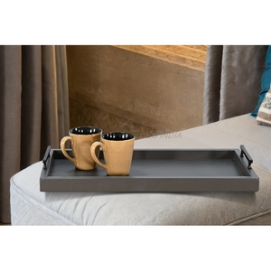 Bandeja de servicio de madera de mango hecha a mano más vendida de alta calidad para decoración del hogar y decoración de mesa - Product Image 2