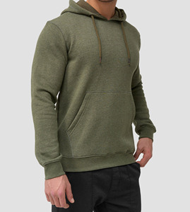 Sweat à capuche zippé personnalisé brodé pour homme, 100% coton molletonné, saison hivernale, poche design, anti-froissement, séchage rapide - Product Image 3