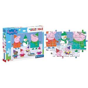 Per Peppa Pig Maxi Puzzle di 104 pezzi peluche - Product Image 1