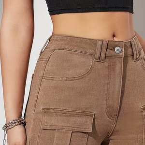 Shorts en jean pour femmes OEM, taille mi-haute, coupe régulière, décontractés, respirants, confortables, options personnalisées, fabricant au Pakistan - Product Image 6
