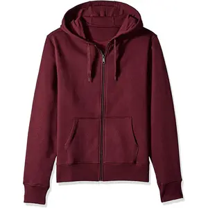 New Trendy OEM High Quality 500 GSM Thick Plain Crewneck Pullover Zipper Custom Oversized Men's Fleece Autumn Hoodie